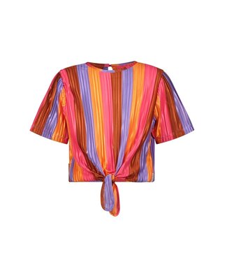 B.Nosy zomer top meisjes - multi streep - knoop - Bonny