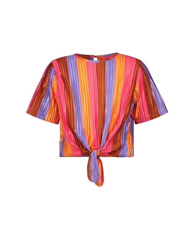 B.Nosy zomer top meisjes - multi streep - knoop - Bonny