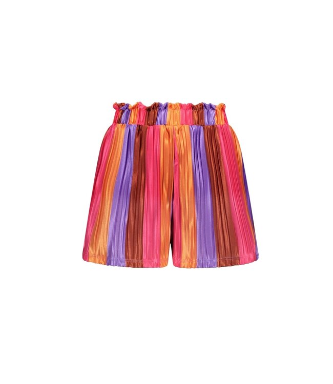 B.Nosy zomer short meisjes - multi fab streep - plissee - Philou