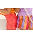 B.Nosy zomer short meisjes - multi fab streep - plissee - Philou