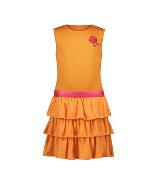 B.Nosy zomer jurk meisjes - oranje - glitter - Debby