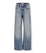 Kids ONLY zomer jeans broek meisjes - blauw, wide leg fit - Koghope