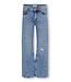 Kids ONLY zomer jeans broek meisjes - blauw, wide leg fit - Kogasta