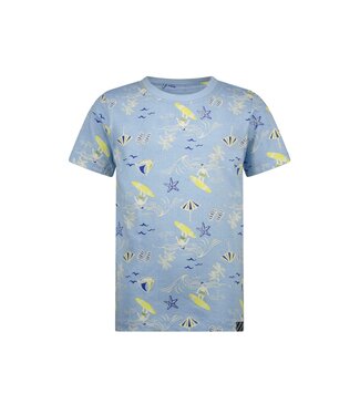 B.Nosy zomer t-shirt jongens - blauw  AOP - Timmy
