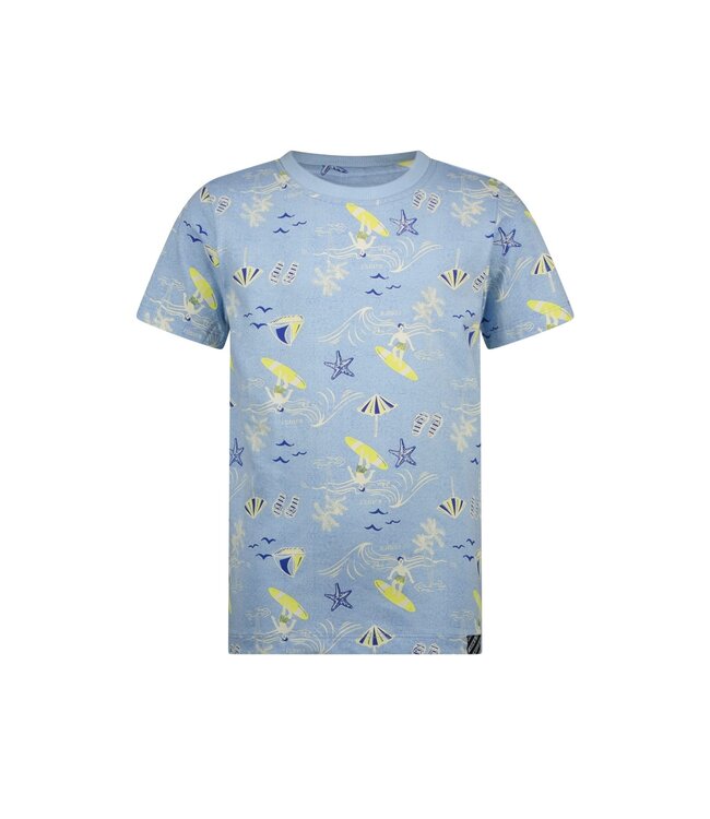 B.Nosy zomer t-shirt jongens - blauw  AOP - Timmy