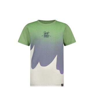 B.Nosy zomer t-shirt jongens - groen/blauw/wit AOP - Timmy