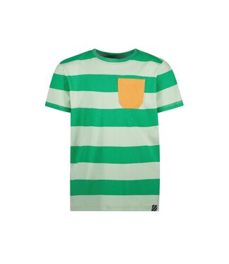 B.Nosy zomer t-shirt jongens - groen gestreept - Timmy