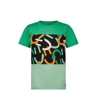 B.Nosy zomer t-shirt jongens - groen AOP - Tyler