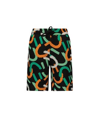 B.Nosy zomer short jongens - zwart AOP - Paul