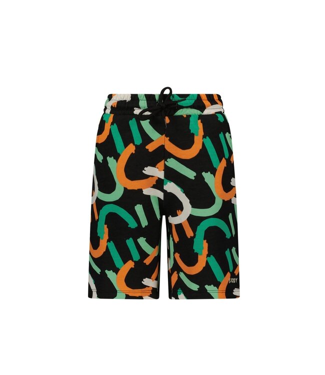 B.Nosy zomer short jongens - zwart AOP - Paul