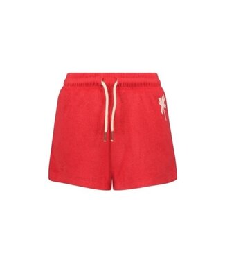 Like Flo zomer short meisjes - chili rood - badstof - Faye