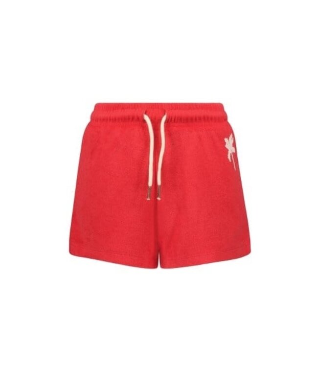 Like Flo zomer short meisjes - chili rood - badstof - Faye