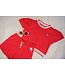 Like Flo zomer short meisjes - chili rood - badstof - Faye