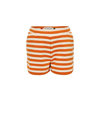 LOOXS Little Zomer sweat short meisjes gestreept - oranje