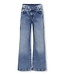 Kids ONLY zomer jeans broek meisjes - blauw, wide leg fit - Kogcherry