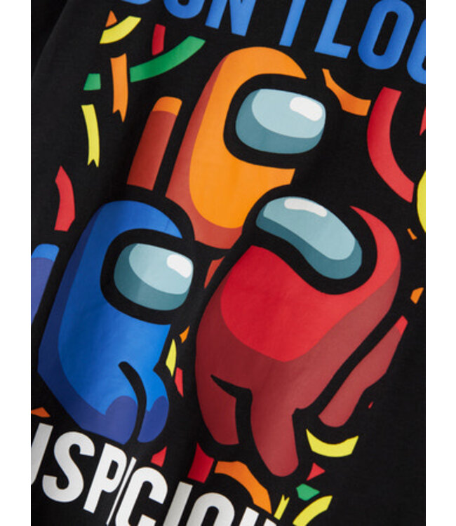 Name it zomer shirt jongens - zwart - Nkmfocus