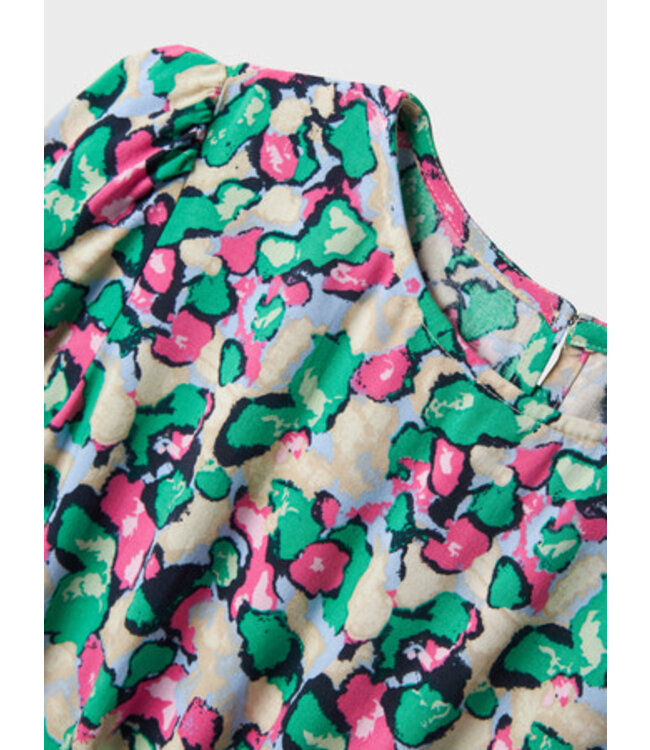 Name it zomer jurk meisjes - blauw - Nkfdermi