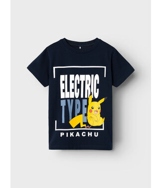 Name it zomer shirt jongens - blauw - pokemon - Nkmjemil