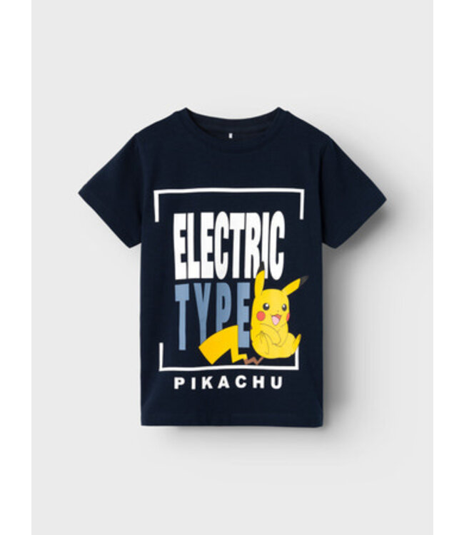 Name it zomer shirt jongens - blauw - pokemon - Nkmjemil