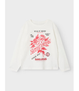 Name it zomer top meisjes - wit - Nkfronna