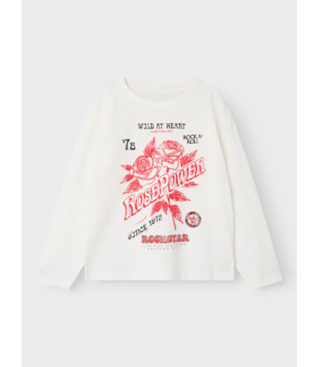 Name it zomer top meisjes - wit - Nkfronna