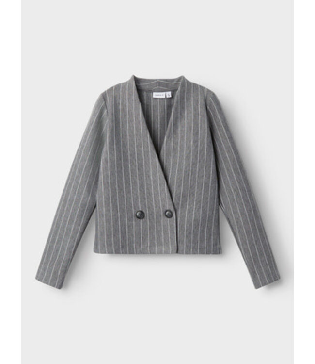 Name it zomer blazer meisjes - grijs - Nkfolaise