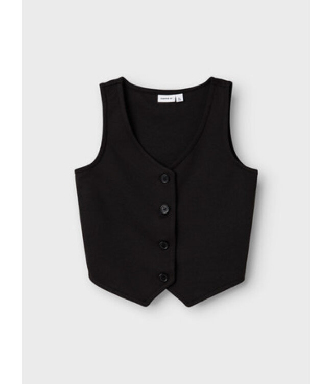 Name it zomer gilet meisjes - zwart - Nkfolgine