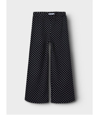 Name it zomer broek meisjes - zwart - wide leg fit - Nkfsalinda