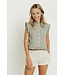 Frankie & Liberty Zomer blouse meisjes - groen grijs - geruit - Romila