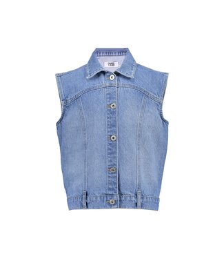 Frankie & Liberty Zomer bodywarmer meisjes - jeans blauw - Rimona Frankie & Liberty Zomer bodywarmer meisjes - jeans blauw - Rimona