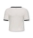Kids ONLY zomer t-shirt S/S meisjes - off wit - Kognina