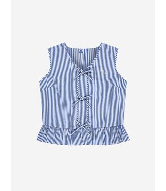 Nik&Nik zomer top meisjes - blauw / off wit  - Aava
