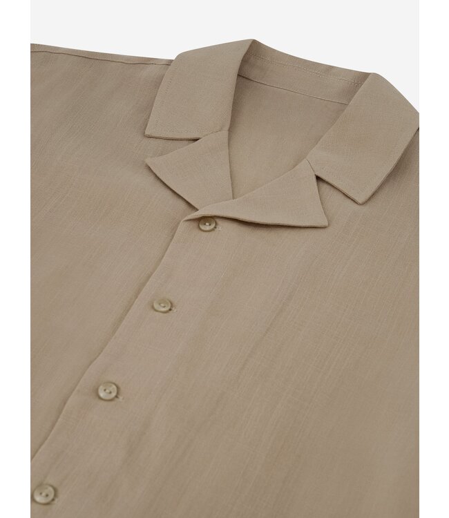 Nik&Nik zomer shirt jongens - taupe - Luis