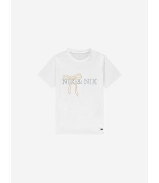 Nik&Nik zomer t-shirt meisjes - off wit - Kris