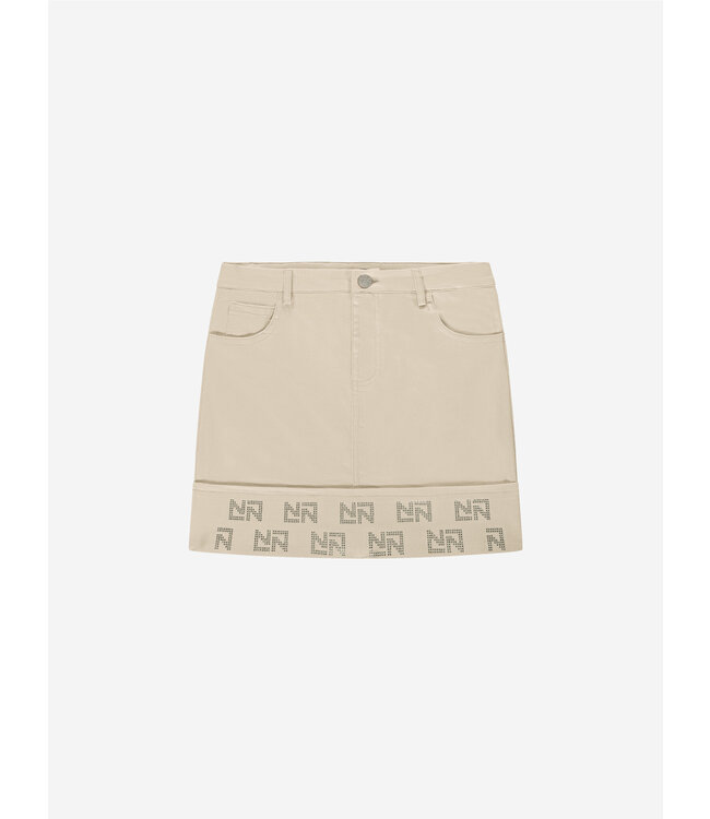 Nik&Nik zomer rok meisjes - taupe - Floor