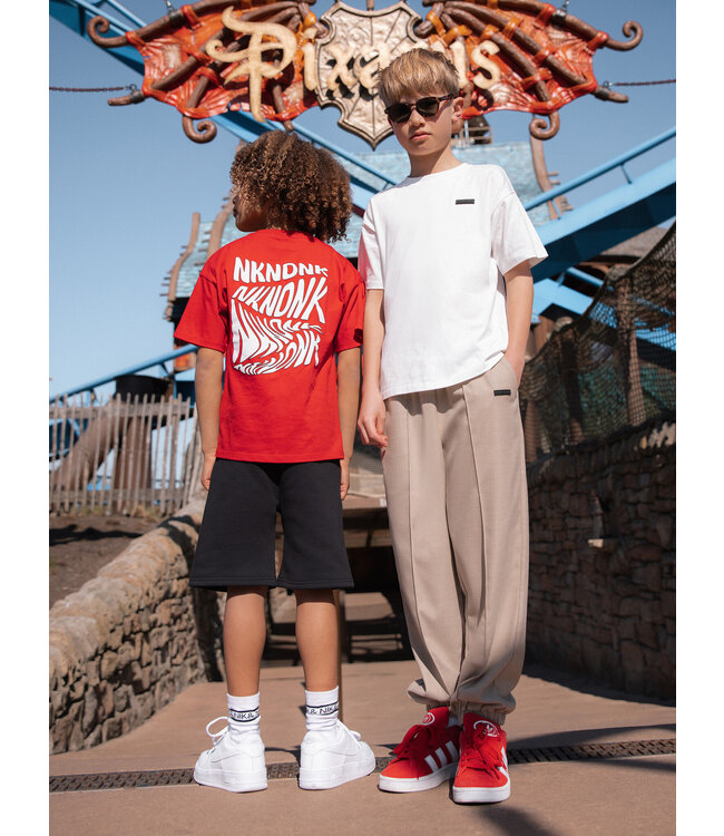 Nik&Nik zomer broek jongens - taupe - Carson