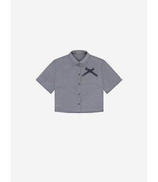 Nik&Nik zomer blouse meisjes - off wit / blauw - Polly