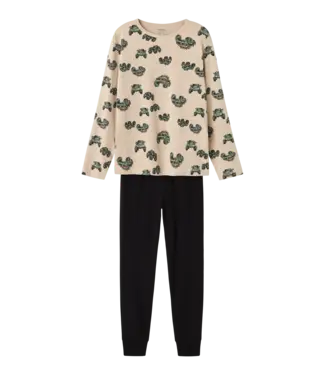 Name it zomer pyjama jongens - wit - NkmNightset