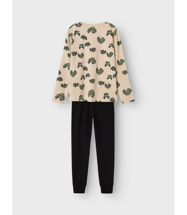 Name it zomer pyjama jongens - wit - NkmNightset