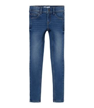 Name it zomer jeans broek meisjes - medium blauw - skinny fit - NkfPolly