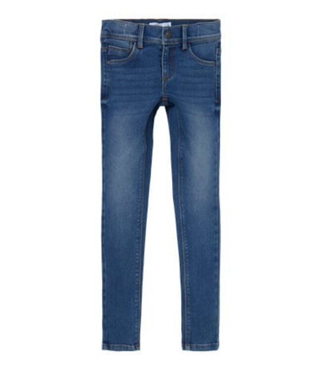 Name it zomer jeans broek meisjes - medium blauw - skinny fit - NkfPolly