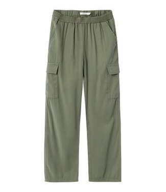 Name it zomer cargo broek meisjes - groen - straight fit - NkfBella