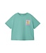Name it zomer t-shirt meisjes - turquoise - box fit - NkfKailamos