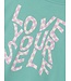 Name it zomer t-shirt meisjes - turquoise - box fit - NkfKailamos