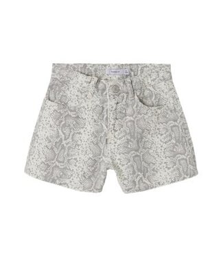 Name it zomer short meisjes - wit - mom fit - NkfRose