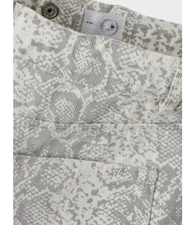 Name it zomer short meisjes - wit - mom fit - NkfRose