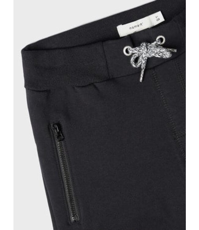 Name it zomer sweat broek jongens - zwart - NkmHonk