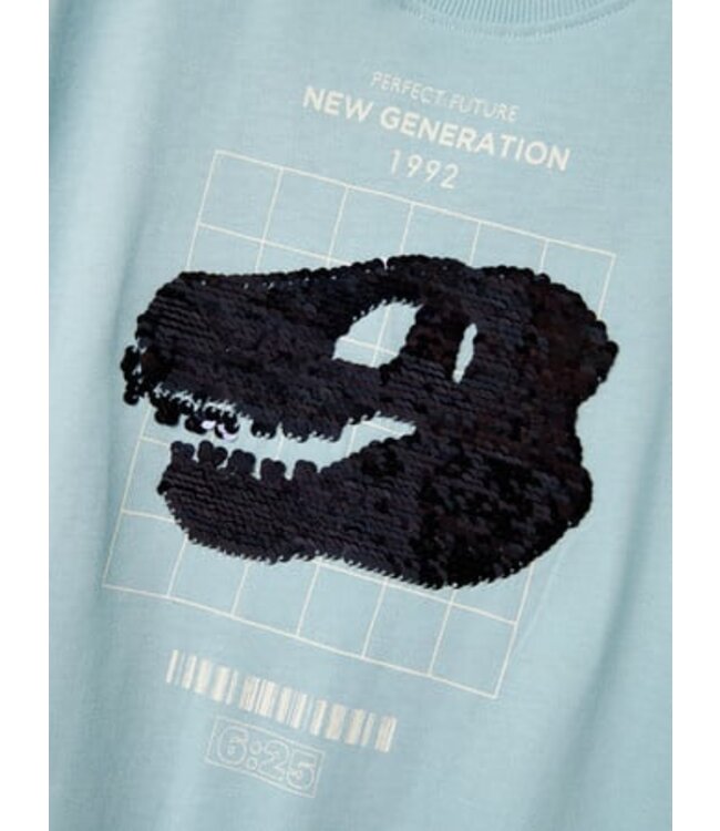 Name it zomer korte mouw t-shirt jongens - blauw - regular fit - NkmKurth