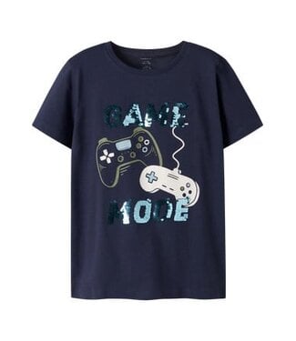 Name it zomer korte mouw t-shirt jongens - blauw - regular fit - NkmKurth
