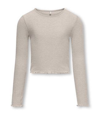 Kids ONLY winter top meisjes - grijs - KogNella - stretch fit, longsleeve